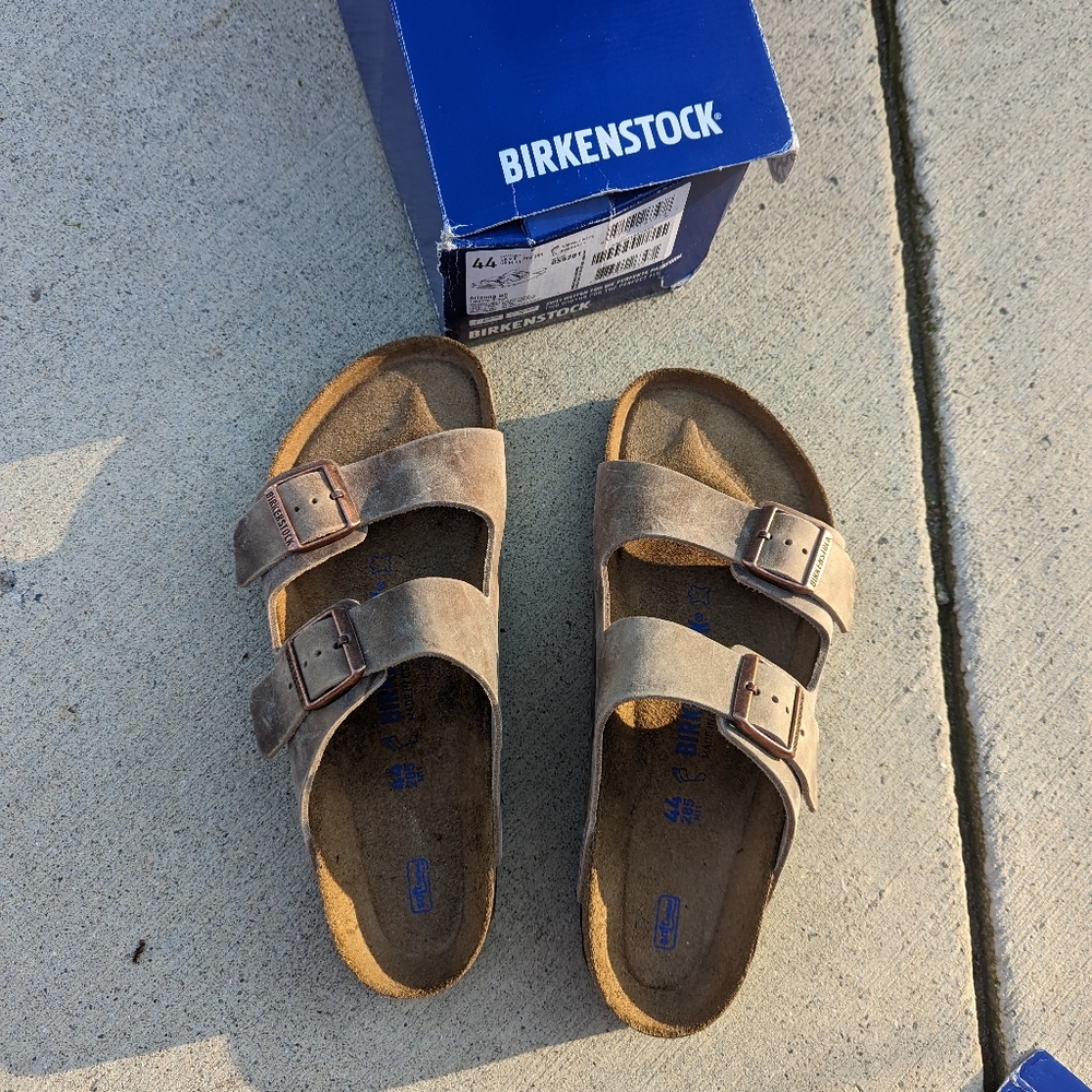 New Birkenstock men's size 11 44 Arizona BS Tobacco Tabacco Brown